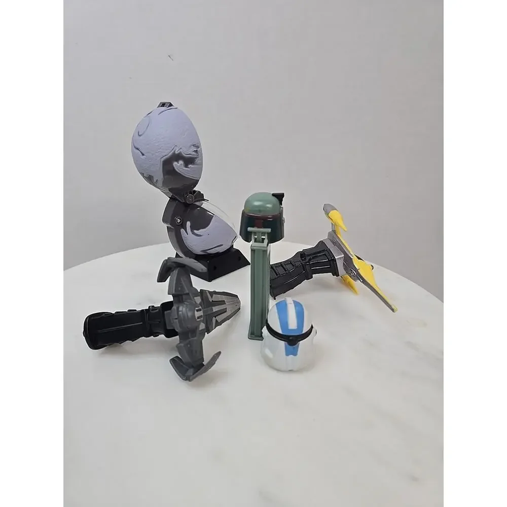 Star Wars Episode 1 The Phantom Menace Pizza Hut Toys Promo With Boba Fett Pez